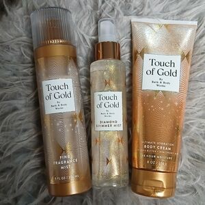 Bath & Body Works Touch of Gold Fragrance and Body Care Set